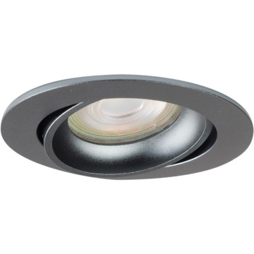 Pragmalux Inbouwspot Delta GU10 Rond Kantelbaar - GunMetal