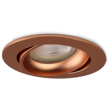 Pragmalux Inbouwspot Delta GU10 Rond Kantelbaar - Koper