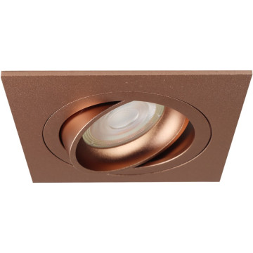 Pragmalux Inbouwspot Boxy GU10 Vierkant Kantelbaar - Rosé goud