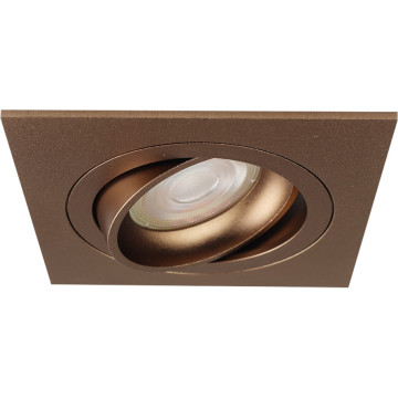 Pragmalux Inbouwspot Boxy GU10 Vierkant Kantelbaar - Brons