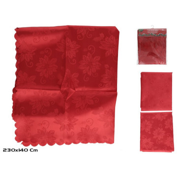 Set van 2 Kerst tafelkleden Rood - 230 x 140 cm