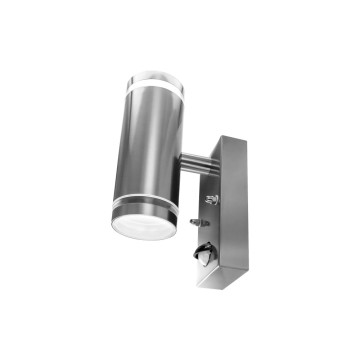 Integral LED Up&Down wandlamp met sensor Lichtgrijs - GU10