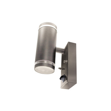 Integral LED Up&Down wandlamp met sensor Donkergrijs - GU10