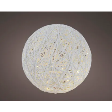 Micro LED lichtbol Wit met 30 lampjes - ø20 cm