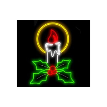 Kaars silhouette exclusivo - 100 x 71cm - multi color - koppelbaar