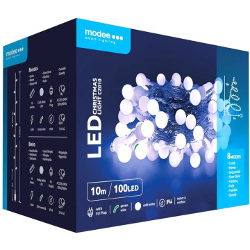 Modee lichtslinger met 100 Koel Witte LEDs - 10 meter 