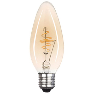 LED Kaarslamp met Spiraal Filament - 2.5W - E27 - 2000K