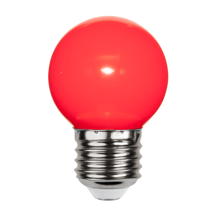 Rode lamp voor prikkabel - 1Watt