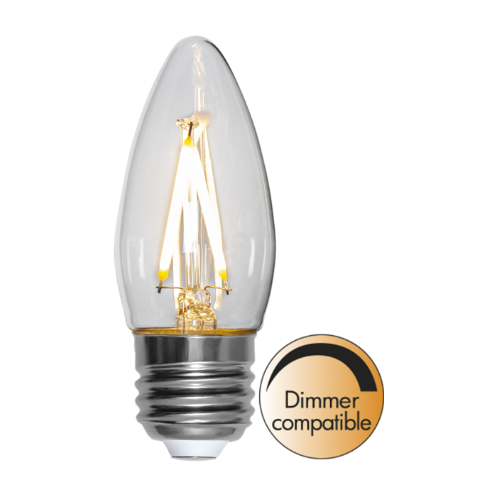 Kaars lamp - E27 - 4.2W - Extra Warm Wit - 2700K - Dimbaar