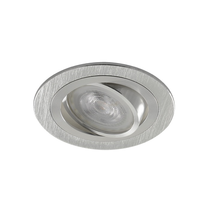 GU10 Armatuur BG Geborsteld Rond