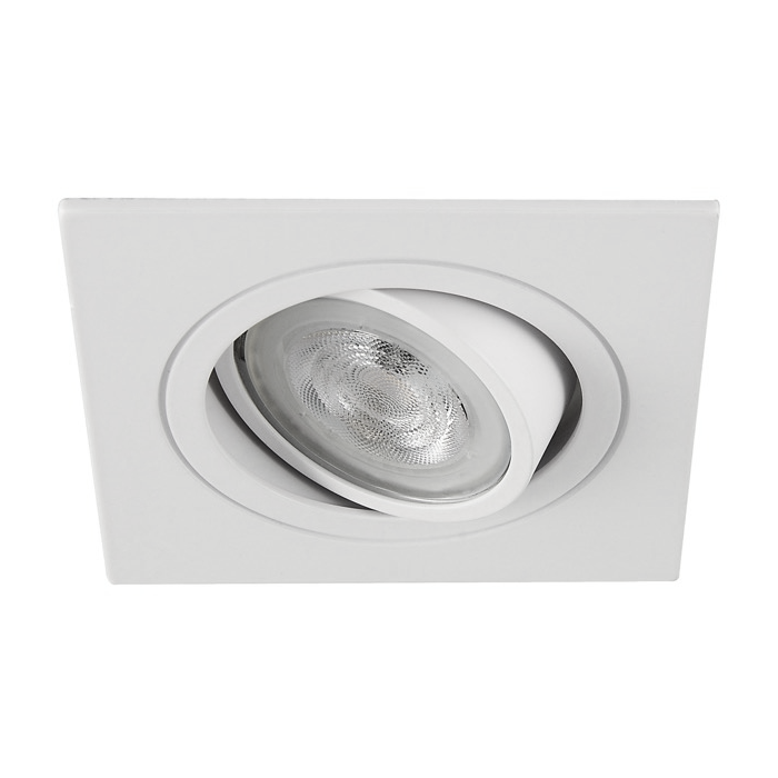 GU10 Armatuur BG Wit Vierkant