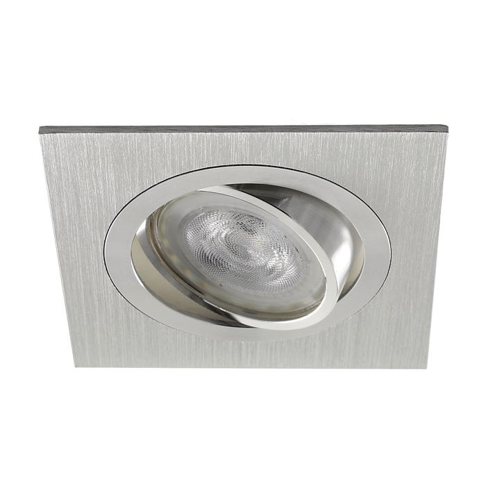 GU10 Armatuur BG Geborsteld Vierkant