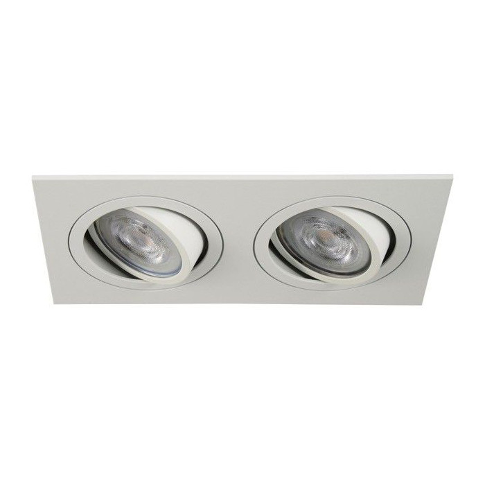 GU10 Armatuur BG Dubbel Wit 