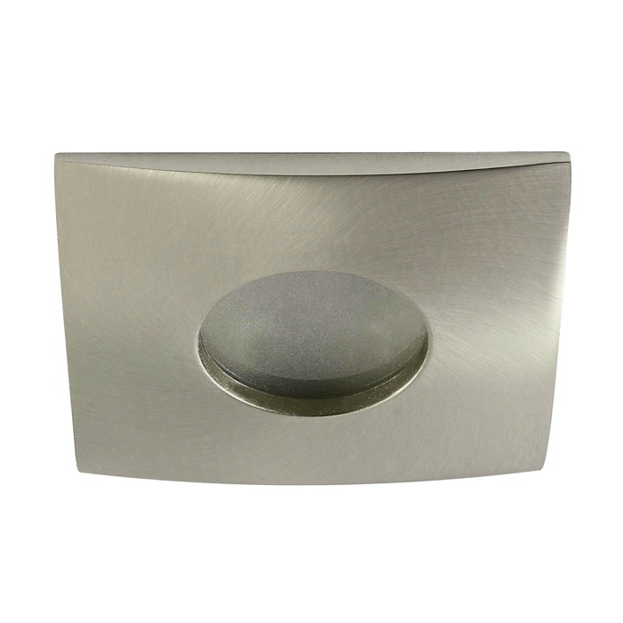 IP44 GU10 armatuur Nikkel Vierkant