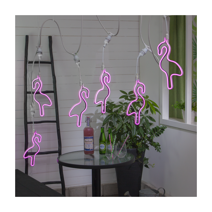 Flamingo LED lamp met E27 fitting - geschikt voor lichtsnoer