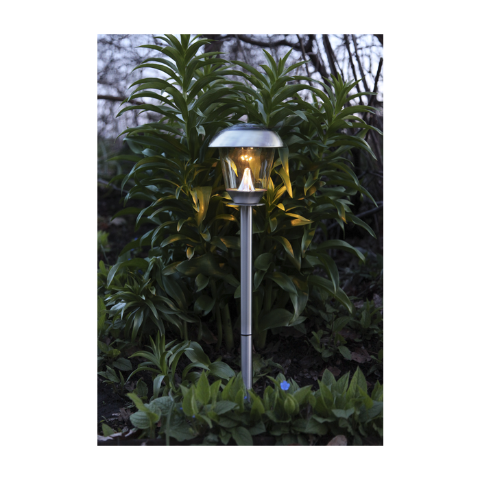 Solar Priklamp “Bollard Dun Napoli RVS’’