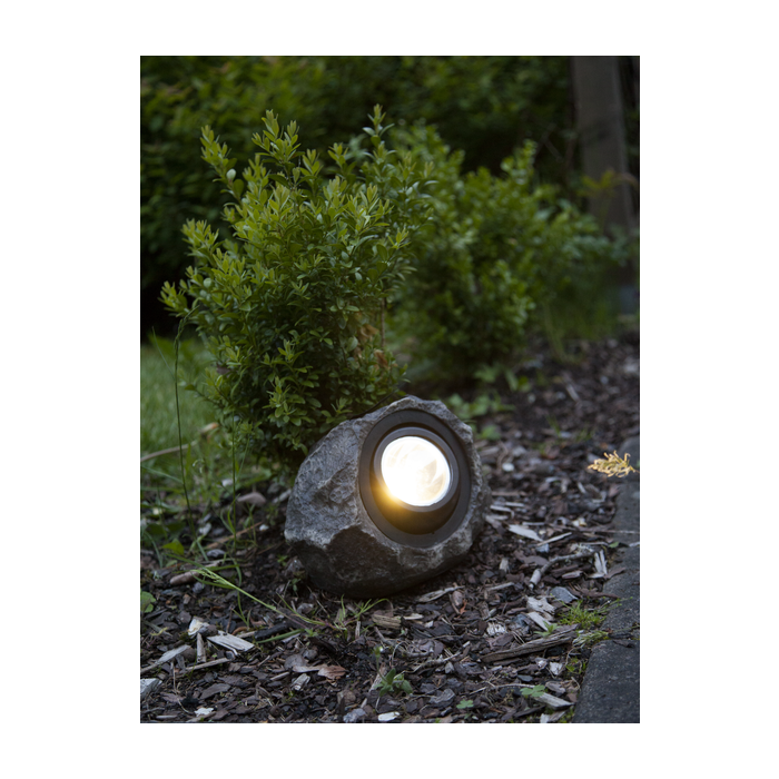 Solar Decolamp “Rocky Grijs” 