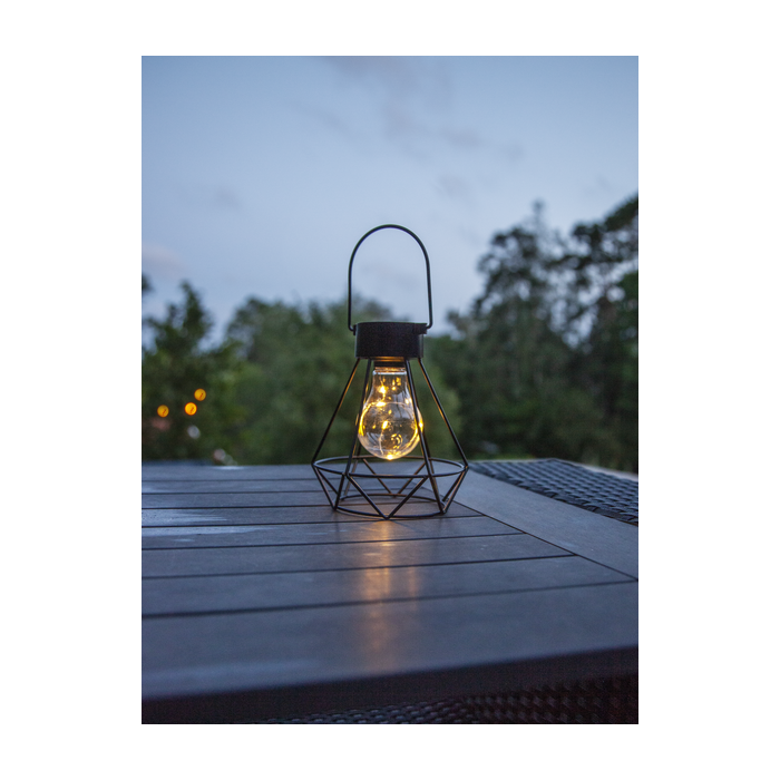 Solar Lantaarn “Deco Eddy Zwart” 