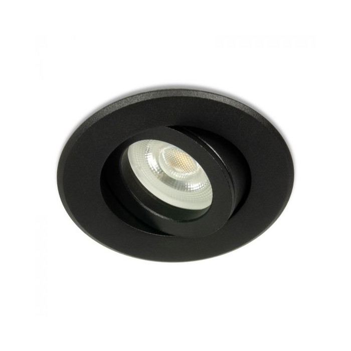 GU10 Midi armatuur Rond Zwart