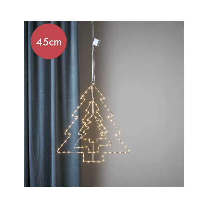 Hangende kerstboom "Triple" - 52cm