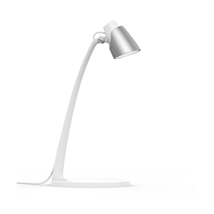 Bureaulamp Sari | Wit/Zilver