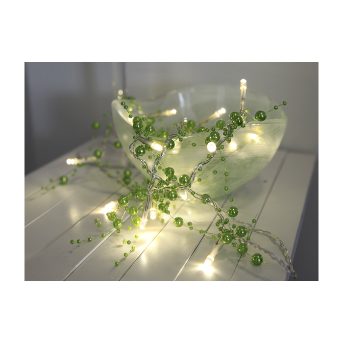 Dauwdruppel "Groene Parels"- 110cm - 20 leds