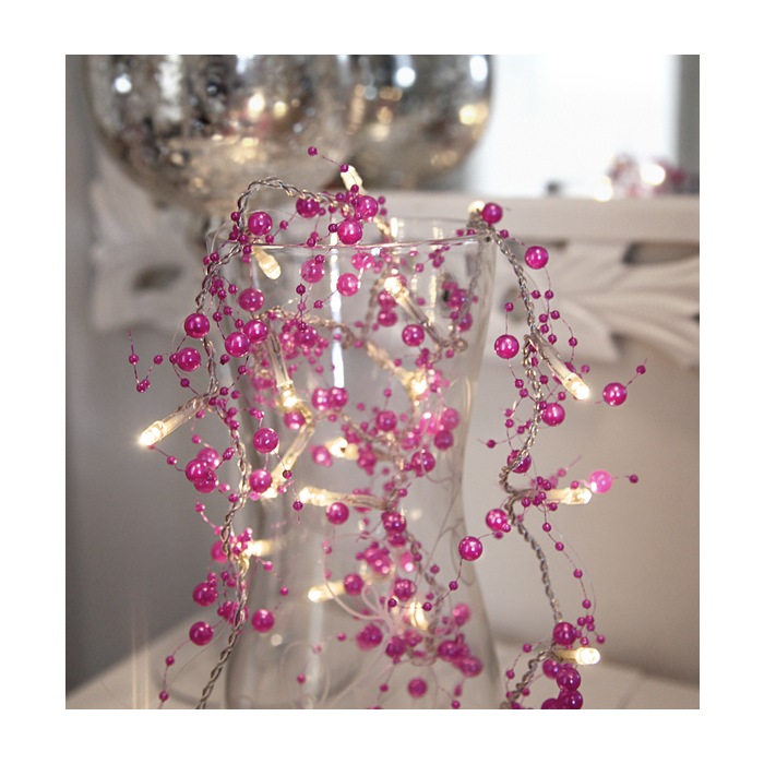 Dauwdruppel "Paarse Parels"- 110cm - 20 leds