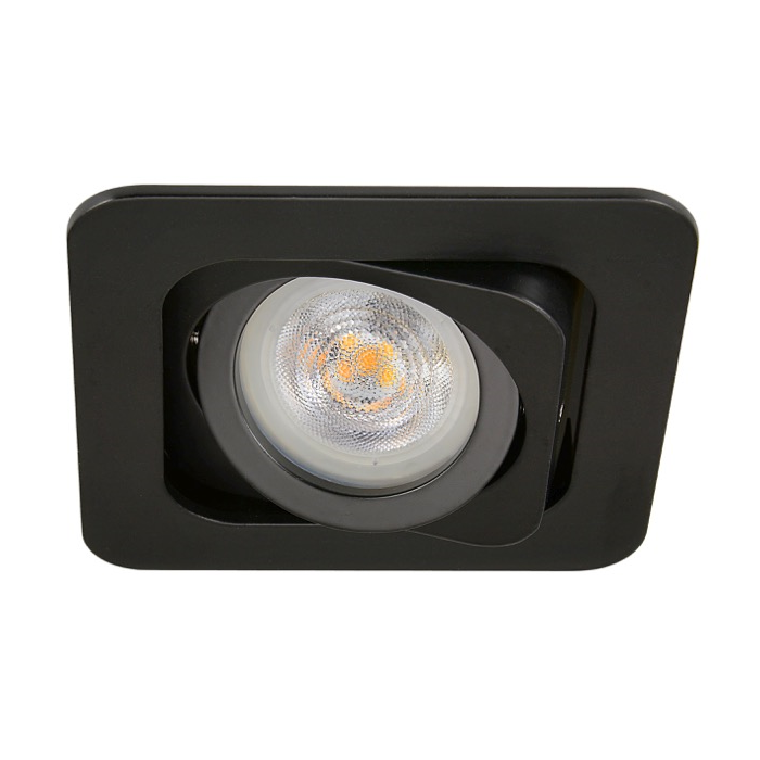 GU10 Armatuur Alren R Zwart