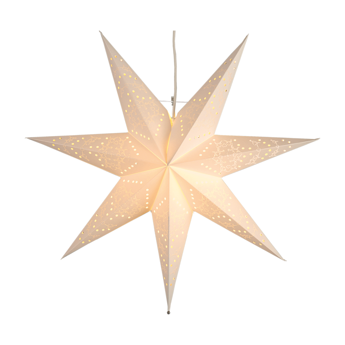 Kerstster met lamp - 51cm