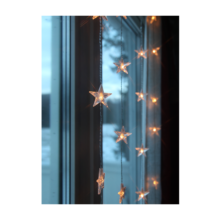 LED Ster gordijn - 120 x 90cm