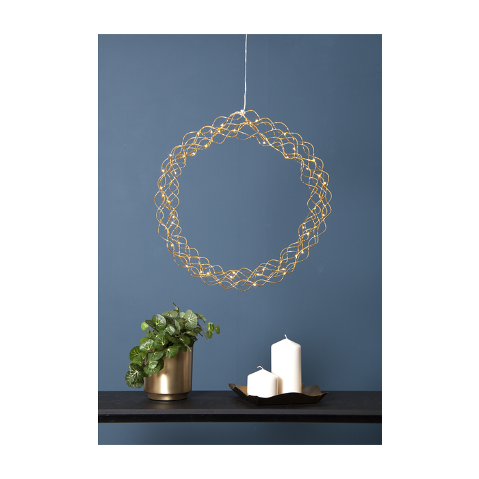 Moderne kerstkrans "curly" -45cm 