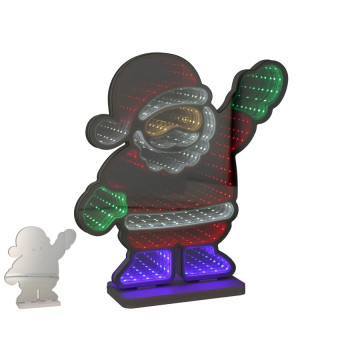 Infinity light vrolijke kerstman - 30 cm