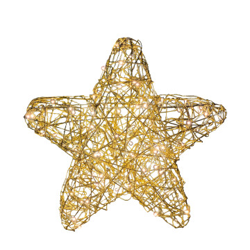 Kerstster "Galax" Goud met 100 LEDs 