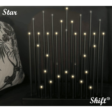 Decoratieve tafellamp "Shift" met 33 LEDs - Zwart