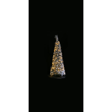 Pop-up kerstboom met sneeuw en 150 LEDs - 120 cm 