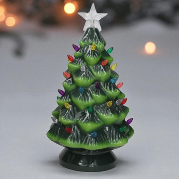 Kerstboom met multicolor leds - 36 cm hoog