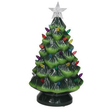 Kerstboom met multicolor leds - 36 cm hoog