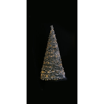 Pop-up kerstboom met sneeuw en 250 LEDs - 180 cm 