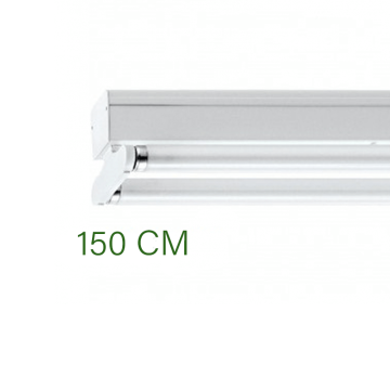 LED Buis armatuur 150cm - voor 2 LED buizen