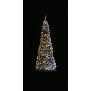 Pop-up kerstboom met sneeuw en 300 LEDs - 210 cm 