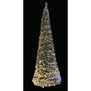 Pop-up kerstboom met sneeuw en 500 LEDs - 300 cm 