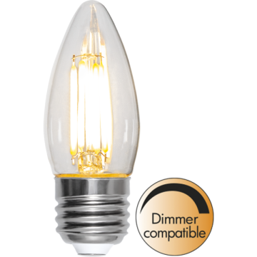 Kaars lamp - E27 - 4.2W - Extra Warm Wit - 2700K - Dimbaar