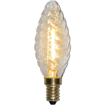 Soft Glow Kaarslamp - E14 - 0.8W - niet dimbaar, vervangt een 15w halogeen. Ideaal voor de kroonluchter