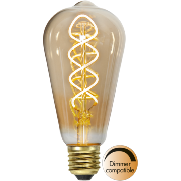 Druppel- Edison Lamp - E27 - 3.2W - Super Warm Wit - 2200K - Dimbaar