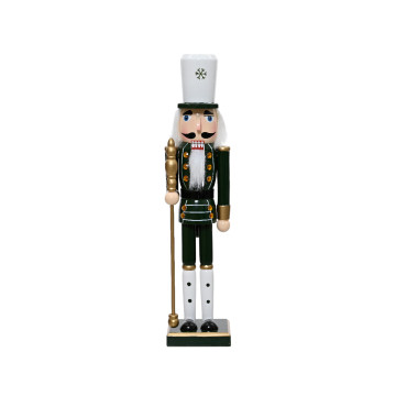 XL Notenkraker in donkergroen uniform – 76 cm