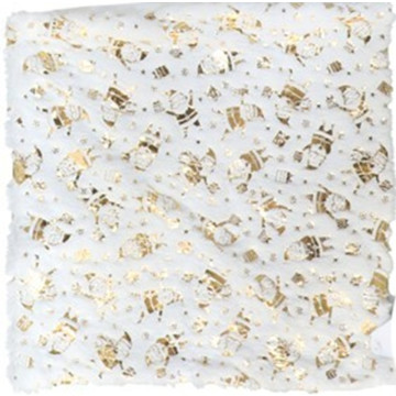 Kerst kussenhoes met gouden kerstmannen - 43 x 43 cm