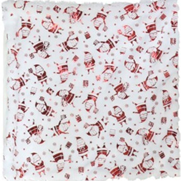 Kerst kussenhoes voor sierkussen met rode kerstmannen - 43 x 43 cm