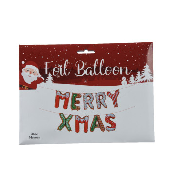 Opblaasbare letters - Merry X-Mas 162,5x86 cm