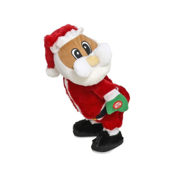 Dansende Kerstman Toby knuffel - 42 cm