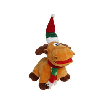 Rendier knuffel met muziek - 40 cm hoog